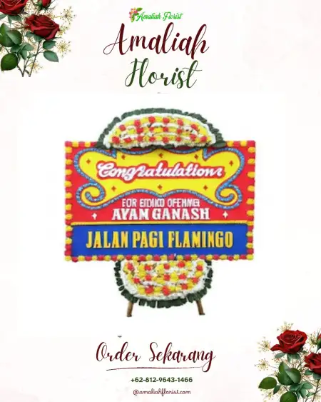 Sewa Papan Bunga Sungkai Barat